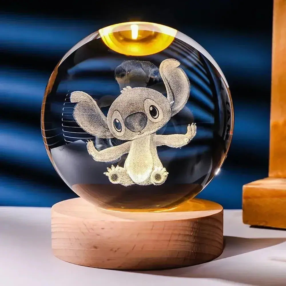 3D Kristallkugel Nachtlicht Mivoza Deutschland