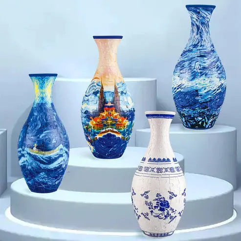 3D-Puzzle-Vase – Dekorative Blumenvase mit abnehmbarem Wasserbecher Mivoza Deutschland