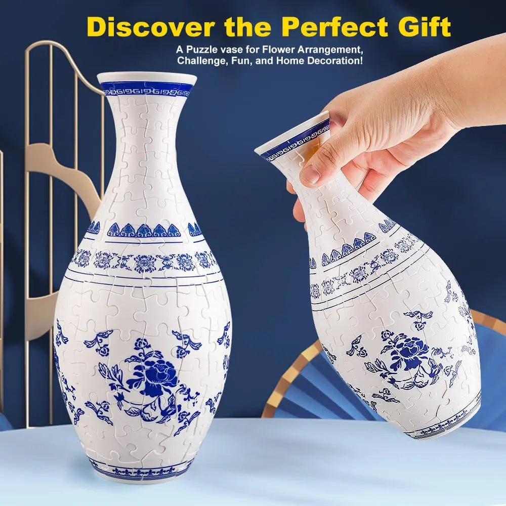 3D-Puzzle-Vase – Dekorative Blumenvase mit abnehmbarem Wasserbecher Mivoza Deutschland