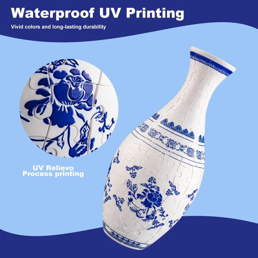3D-Puzzle-Vase – Dekorative Blumenvase mit abnehmbarem Wasserbecher Mivoza Deutschland