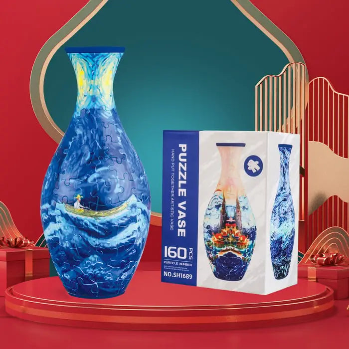 3D-Puzzle-Vase – Dekorative Blumenvase mit abnehmbarem Wasserbecher Mivoza Deutschland