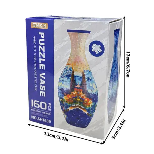 3D-Puzzle-Vase – Dekorative Blumenvase mit abnehmbarem Wasserbecher Mivoza Deutschland