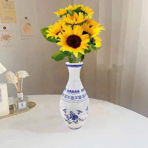 3D-Puzzle-Vase – Dekorative Blumenvase mit abnehmbarem Wasserbecher Mivoza Deutschland