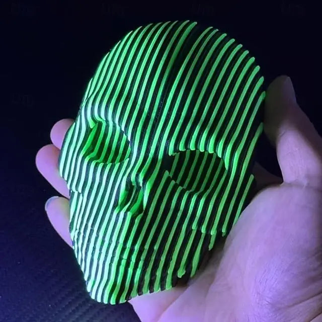 3D Quantum-Leuchtschädel — Magische Atmosphäre aus Licht & Schatten Mivoza Deutschland