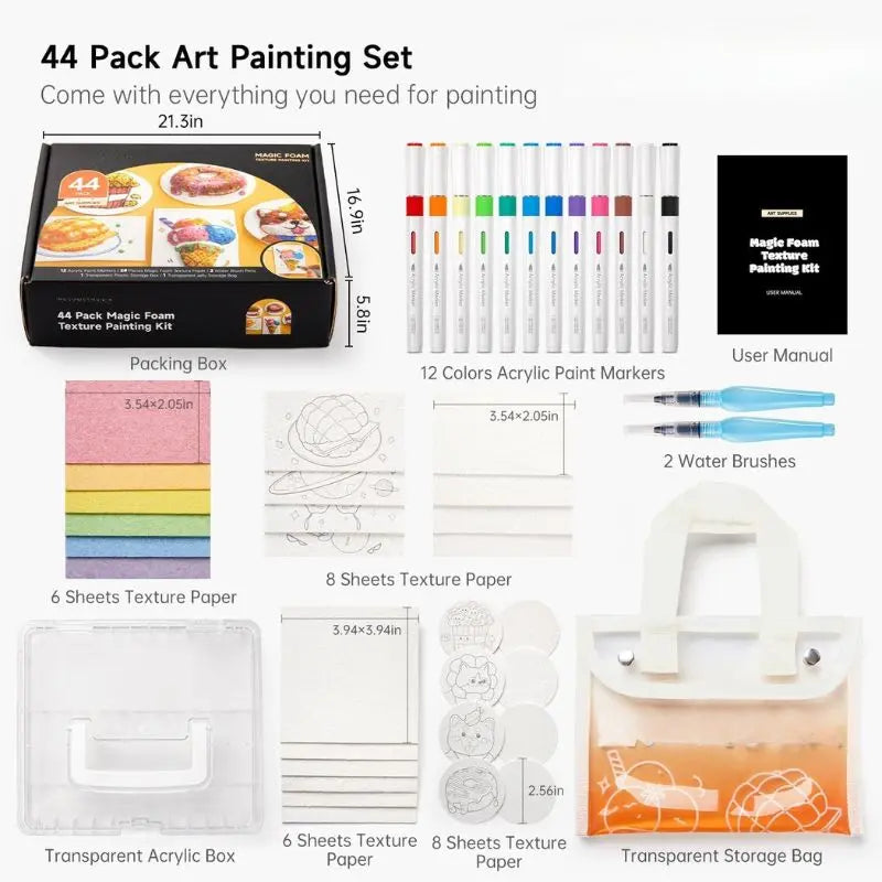 3D Schaumkunst Set — verleiht flachen Designs auffällige Tiefe und Farbe Mivoza Deutschland