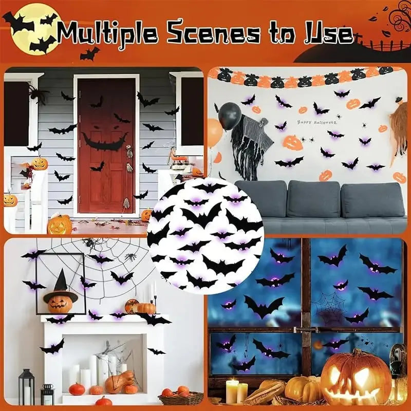 3D fliegende Halloween-Fledermaus-Wanddekorationen Mivoza Deutschland