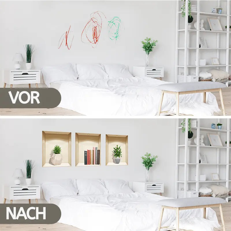 3D selbstklebende Pflanzenaufkleber-Set Mivoza Deutschland