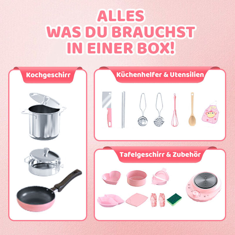 Mini-Küchen-Kochspielzeug für Kinder – 22-teiliges Set Mivoza Deutschland