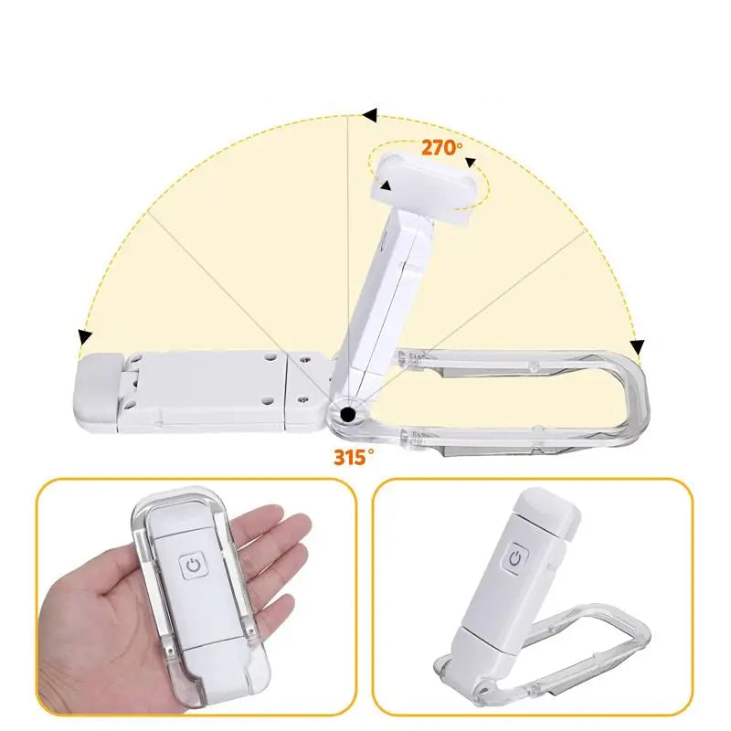 Wiederaufladbare LED-Leseleuchte mit Clip – Sanftes Licht zum Lesen Mivoza Deutschland
