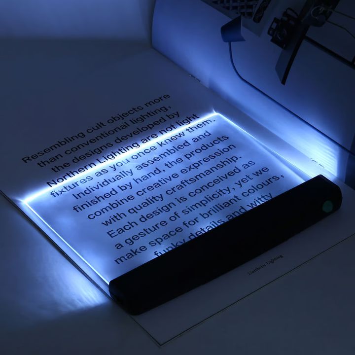 LED Leselampe Flachpanel – Nachtlicht mit 2 Helligkeitsstufen & Augenschutz Mivoza Deutschland
