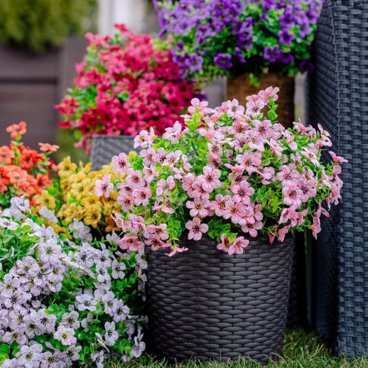 3 Strauß Kunstblumen für Innen & Außen – Wetterfest, pflegeleicht & farbenfroh Mivoza Deutschland