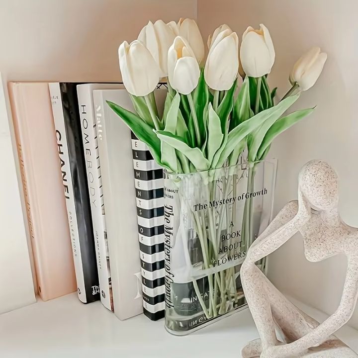 Acryl Buchvase – Modernes Design mit unsichtbarer Buchoptik Mivoza Deutschland