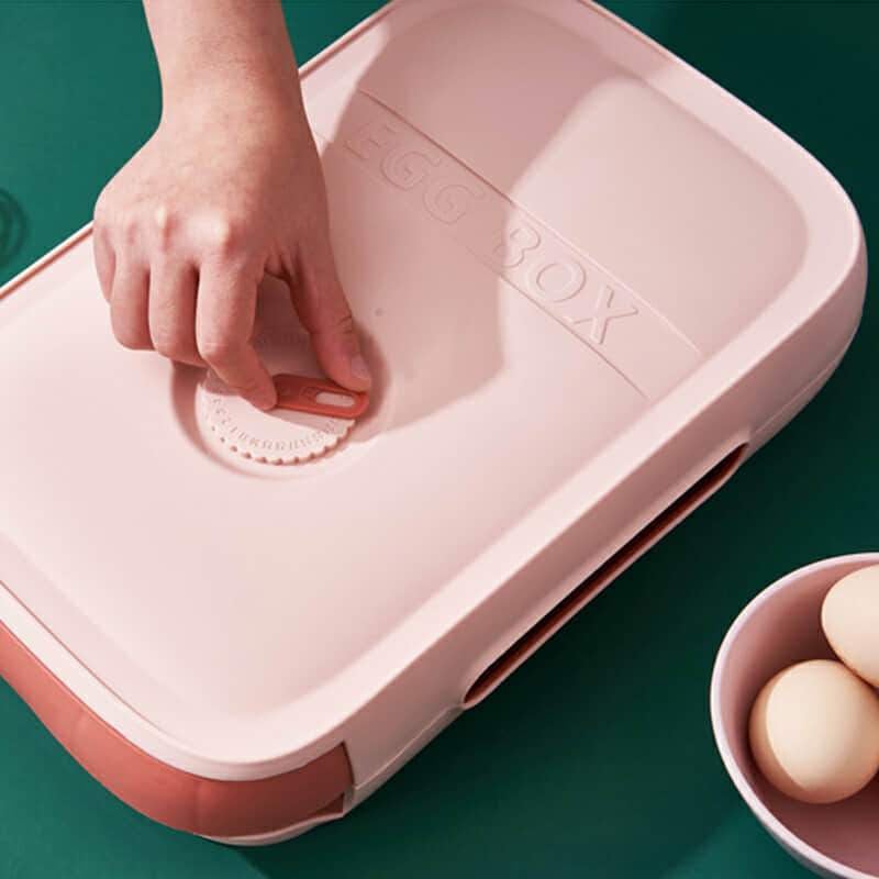 Eier-Aufbewahrungsbox mit Schublade – Platzsparender Organizer mit Anti-Kollisions-Design Mivoza Deutschland