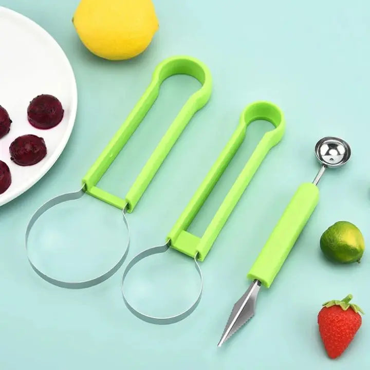 4-in-1 Edelstahl-Fruchtschneider-Set Mivoza Deutschland