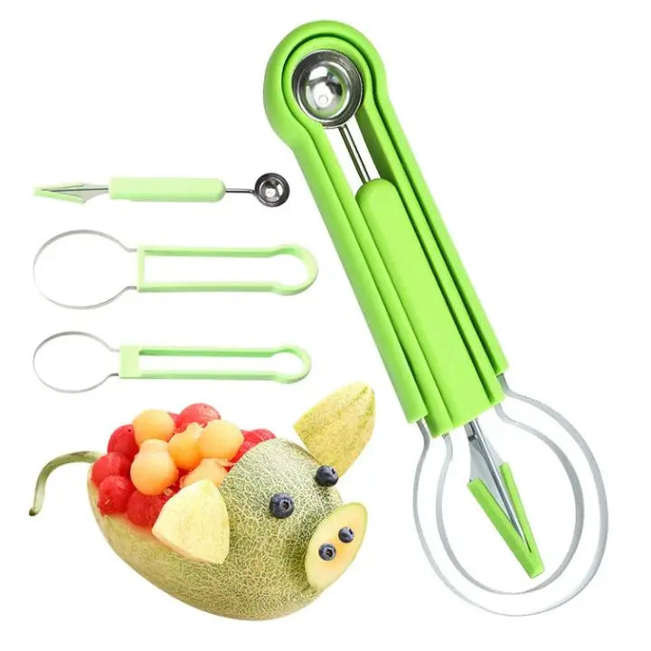 4-in-1 Edelstahl-Fruchtschneider-Set Mivoza Deutschland