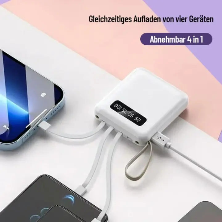 4-in-1 Powerbank Schnellladung – Kompakt & Leistungsstark Mivoza Deutschland