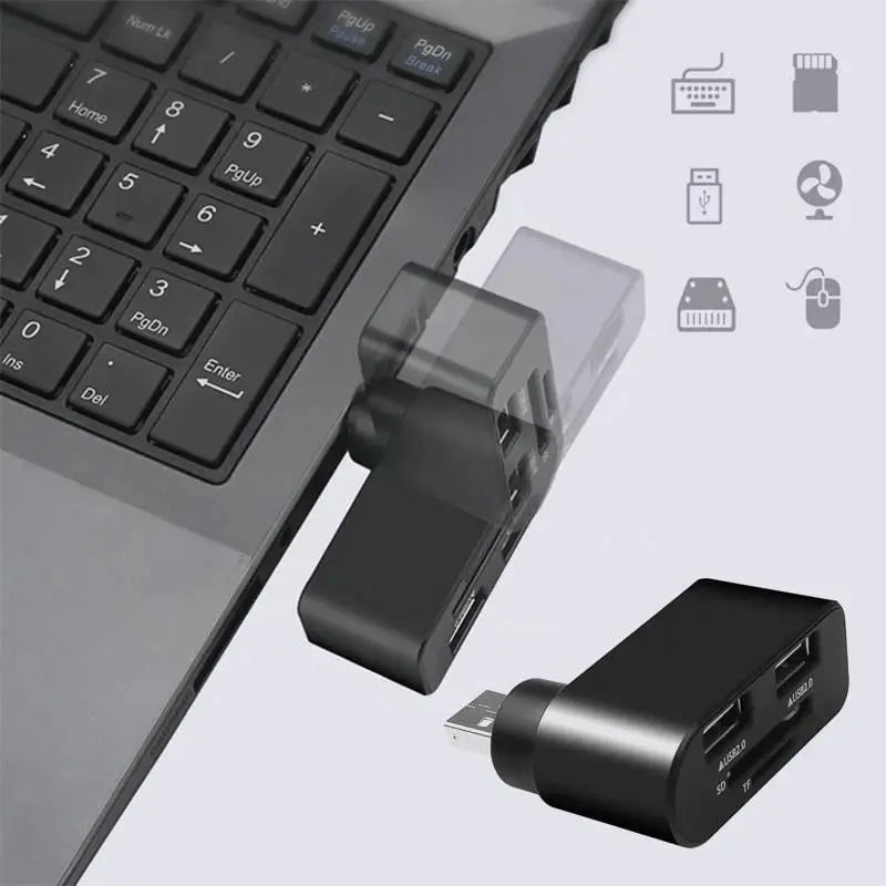 4-in-1 drehbarer USB-Hub – Mehr Anschlüsse, weniger Chaos Mivoza Deutschland