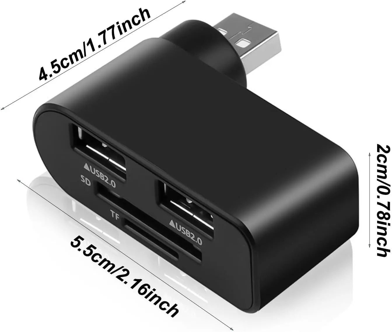 4-in-1 drehbarer USB-Hub – Mehr Anschlüsse, weniger Chaos Mivoza Deutschland