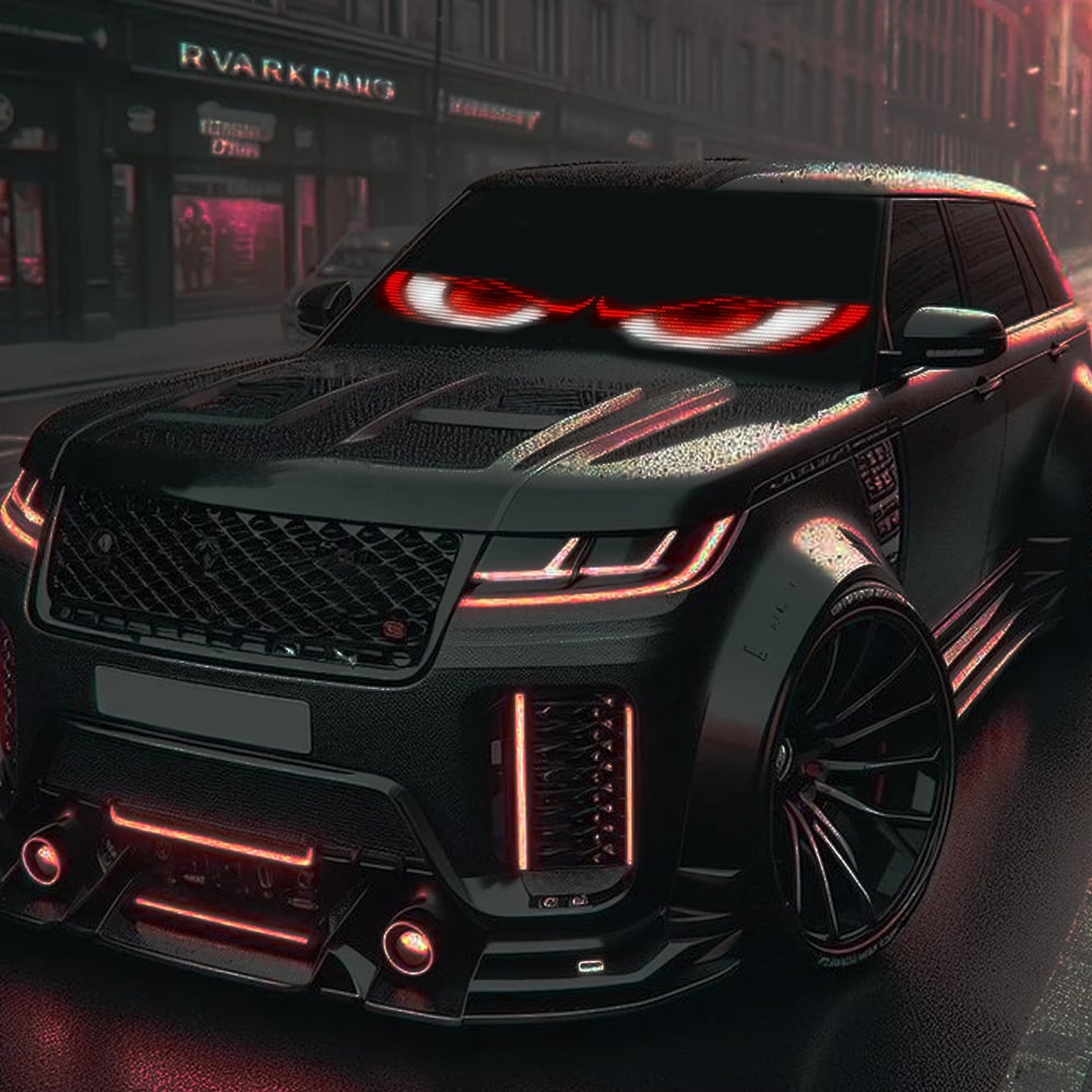😈 Halloween Spooktacular Deal Alert! 🎃 Devil Eyes LED Sign: App - Controlled, Animated for Car/Truck Windshields Mivoza Deutschland
