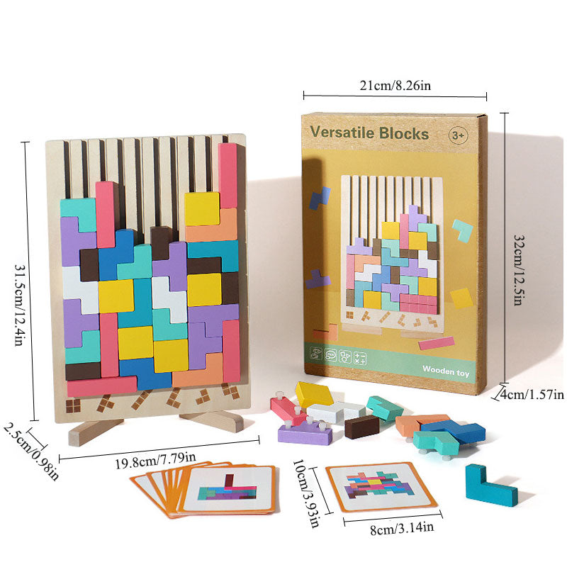 Holz-Stapelspiel – Fördert Logik, Konzentration und Feinmotorik bei Kindern! Mivoza Deutschland