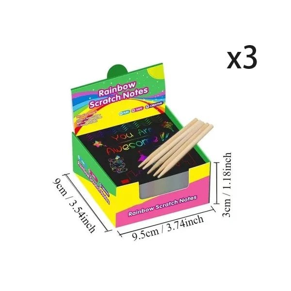 100 Stück Kratzbilder-Set – Kreativer DIY-Spaß für Kinder & Erwachsene Mivoza Deutschland