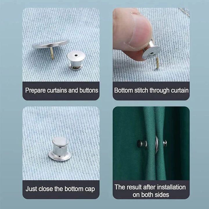 4 Stücke | Magnetischer Vorhang-Clip - Elegante Falten ohne Nähen Mivoza Deutschland