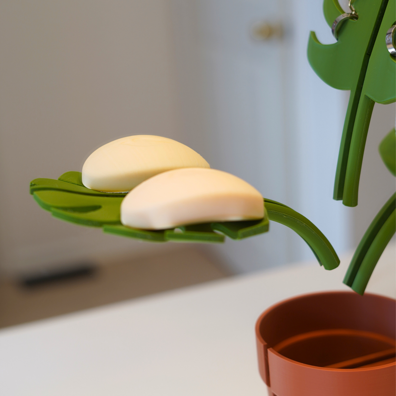 Monstera Spiegelmontierter Badezimmer-Organizer - Platzsparend mit Stilvollem Design Mivoza Deutschland