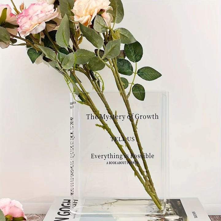 Acryl Buchvase – Modernes Design mit unsichtbarer Buchoptik Mivoza Deutschland