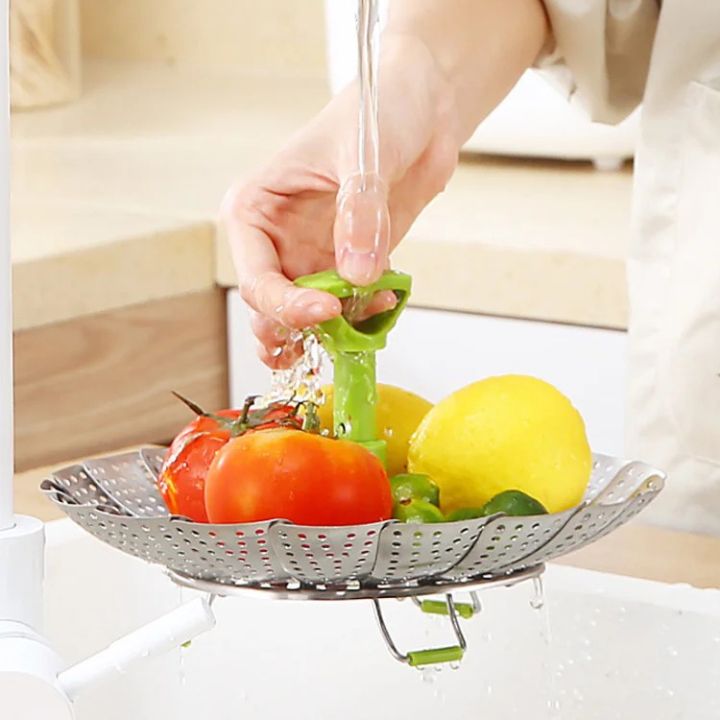 1+1 Gratis | Faltbarer Dampfgarer aus Edelstahl – Für gesundes Kochen Mivoza Deutschland