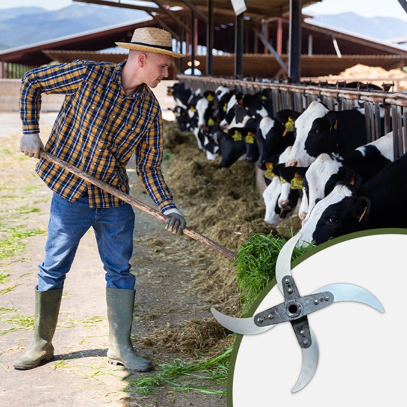 Langlebige Rasenshredder-Klinge für den landwirtschaftlichen Hausgebrauch (25–26 cm Durchmesser) Mivoza Deutschland