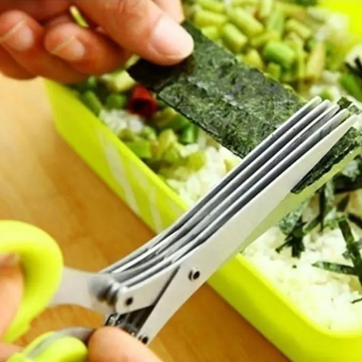 5-Klingen-Küchenschere aus Edelstahl Salatschere Mivoza Deutschland