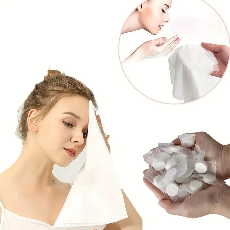 100 Stück Kompakttücher aus Baumwolle – Hygienisch und Praktisch für Unterwegs Mivoza Deutschland