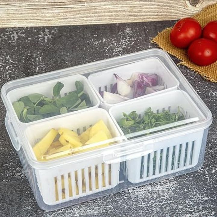 Kühlschrank-Aufbewahrungsbox – 4-in-1 Organizer für Lebensmittel Mivoza Deutschland