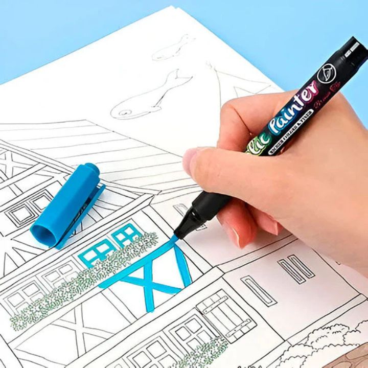 Acrylmarker-Set (12 Farben) – Wasserfest für Kunst & DIY Mivoza Deutschland