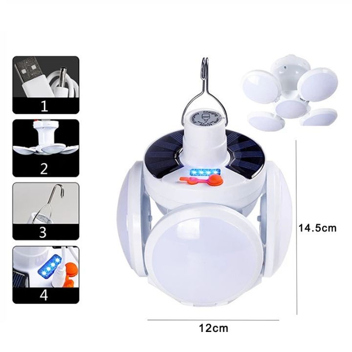 Faltbar Solar-LED-Lampe mit Clip – Bewegungsgesteuert & kabellos Mivoza Deutschland