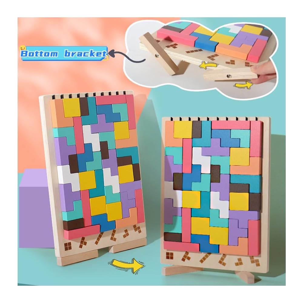 Holz-Stapelspiel – Fördert Logik, Konzentration und Feinmotorik bei Kindern! Mivoza Deutschland