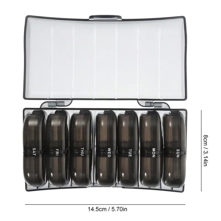 7-Tage AM/PM Tablettenbox – Tragbare Pillenbox für Woche & Reise Mivoza Deutschland