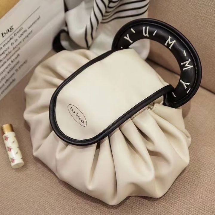 Kompakte Make-up-Tasche mit Kordelzug – Elegante Aufbewahrung für Reisen und Alltag Mivoza Deutschland