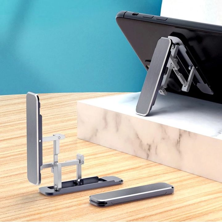 1+1 Gratis | Faltbarer Mini-Handyhalter aus Aluminium – kompakt & tragbar Mivoza Deutschland