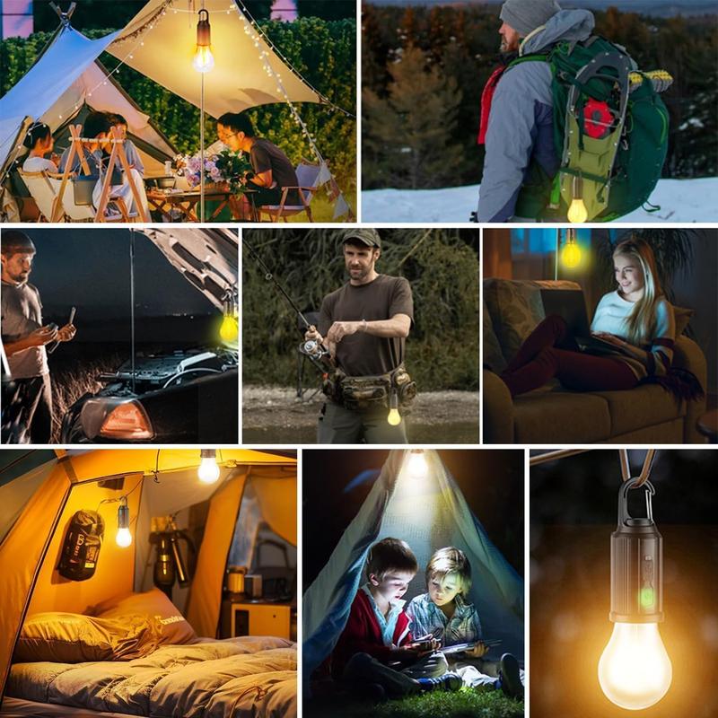 1+1 Gratis | Solar-Campinglampe – USB Wiederaufladbar mit Haken, Wasserdicht & Kompakt Mivoza Deutschland