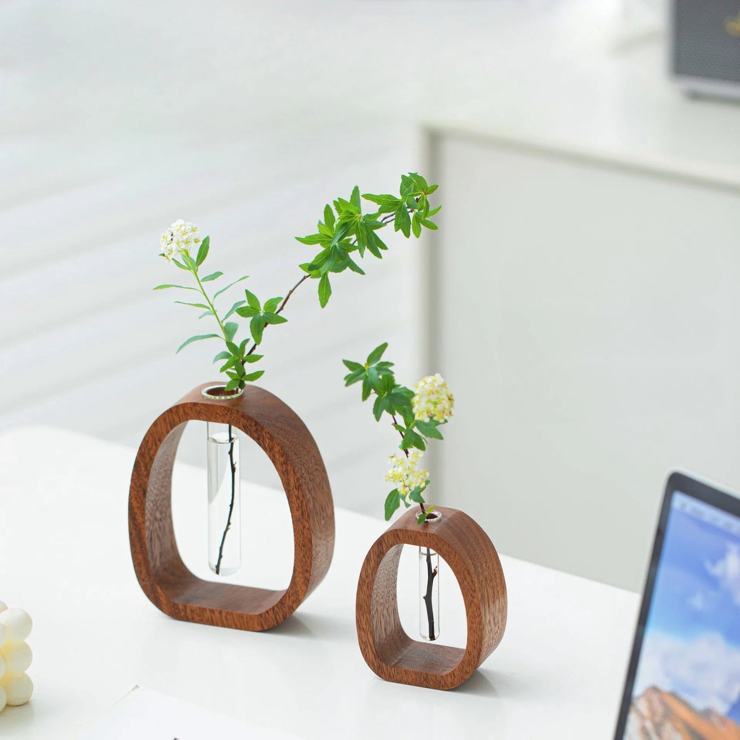 Glasvase aus Massivholz – Elegantes Design für stilvolle Dekoration Mivoza Deutschland