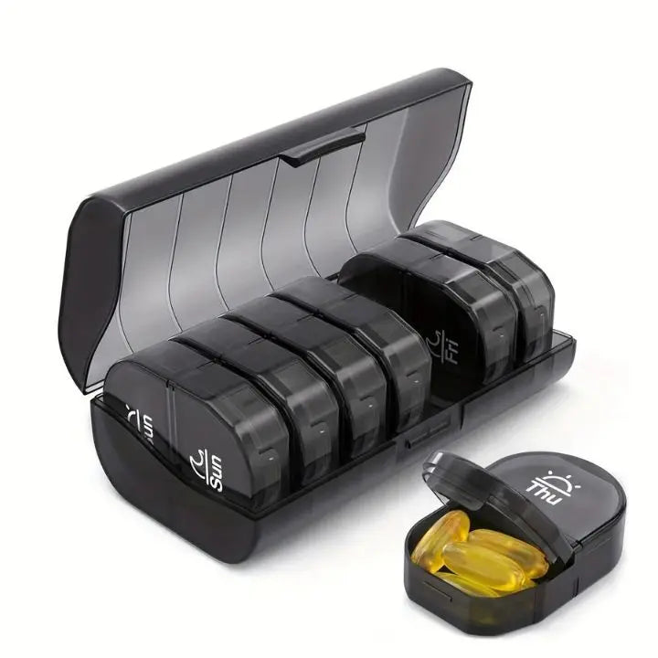 7-Tage AM/PM Tablettenbox – Tragbare Pillenbox für Woche & Reise Mivoza Deutschland