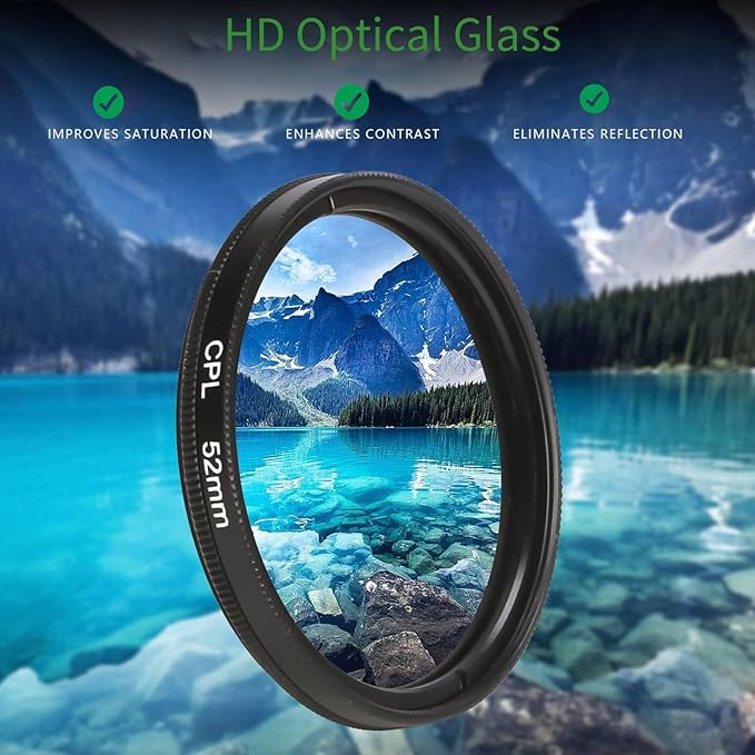 52mm CPL-Filter für Handy – Weniger Blendung & Bessere Farben Mivoza Deutschland