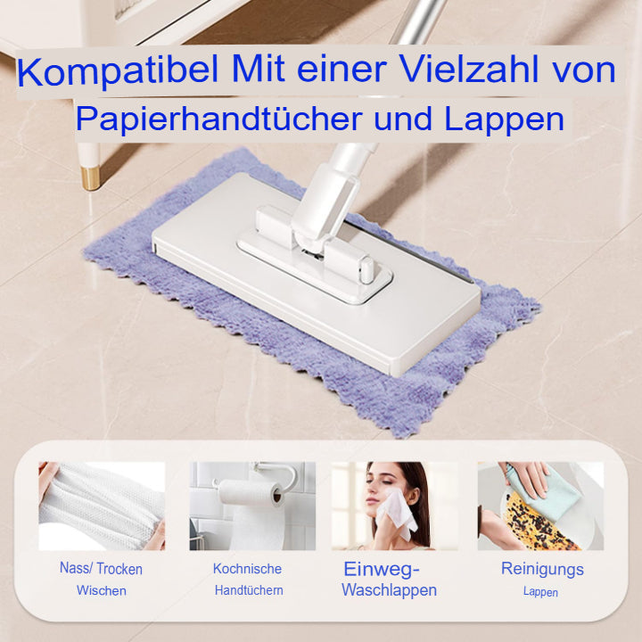 Flachmopp mit Edelstahlgriff – Hygienische Reinigung leicht gemacht