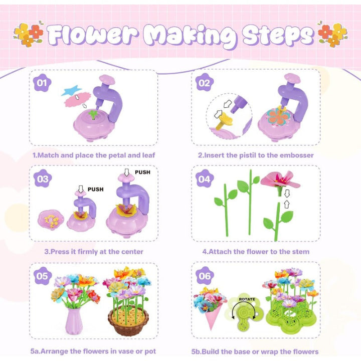 DIY Blumen-Bouquet-Set — Fördert Kreativität & Fantasie der Kinder