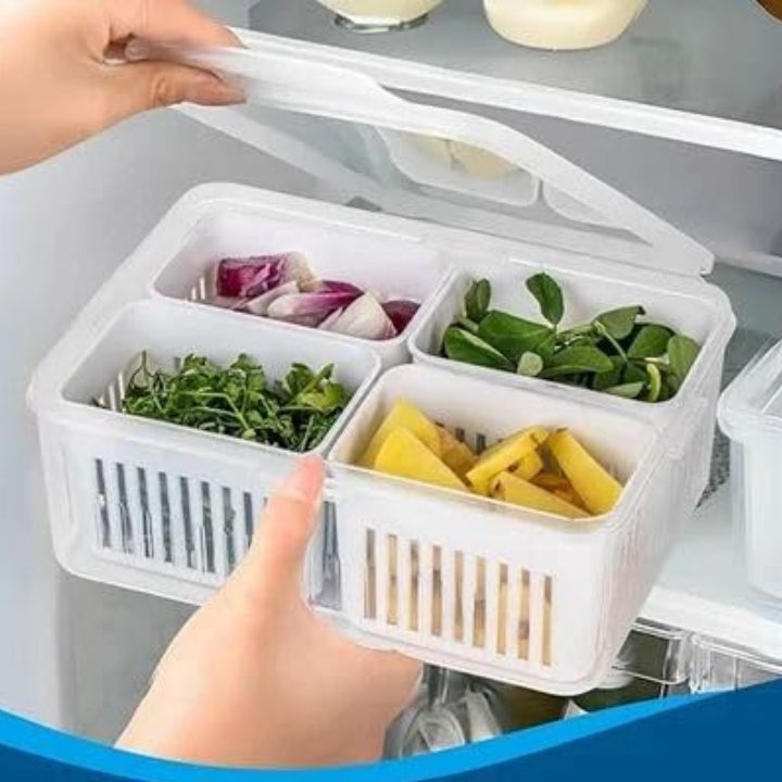 Kühlschrank-Aufbewahrungsbox – 4-in-1 Organizer für Lebensmittel Mivoza Deutschland