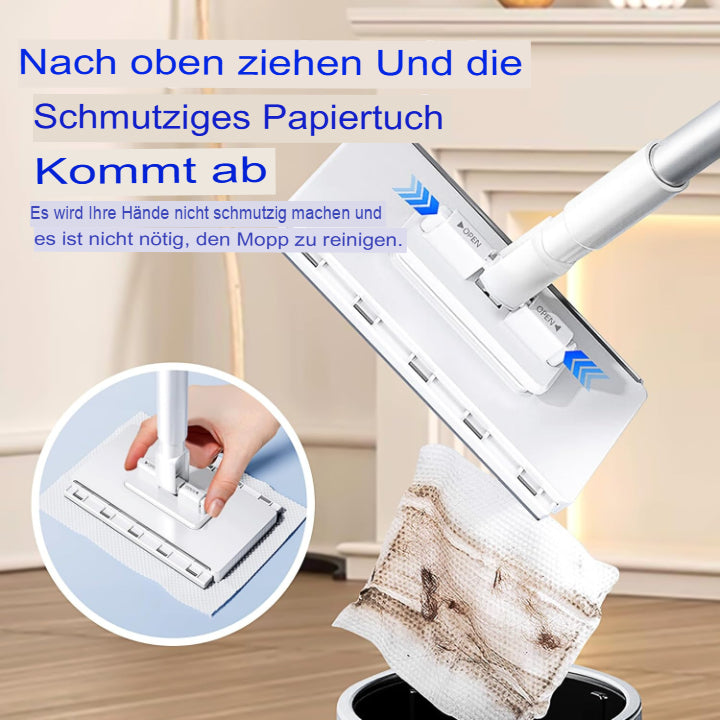 Flachmopp mit Edelstahlgriff – Hygienische Reinigung leicht gemacht