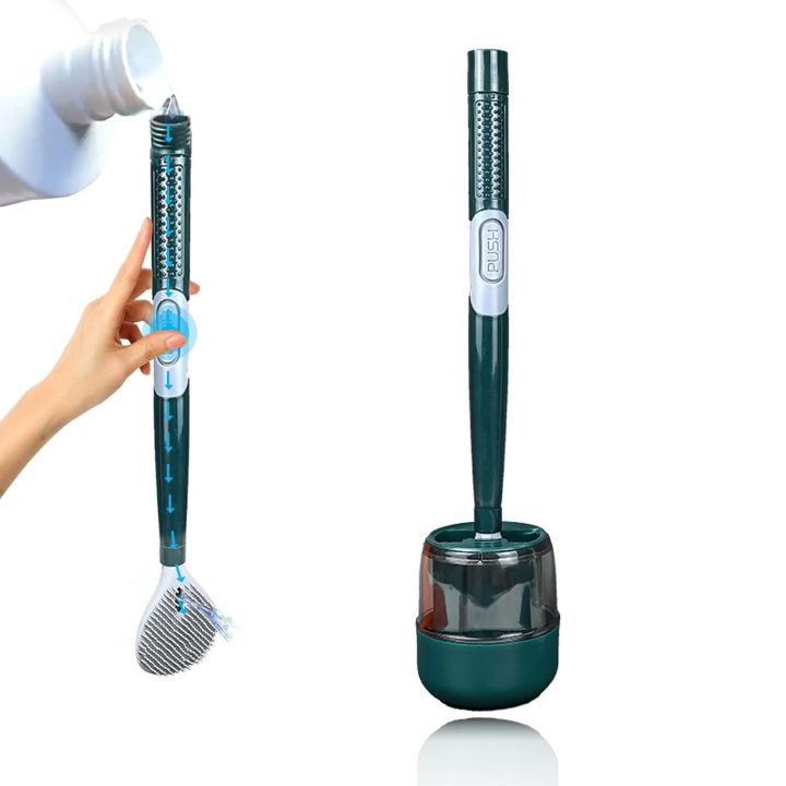 Wand-Toilettenbürste aus Silikon – Mit Spender & langem Griff Mivoza Deutschland