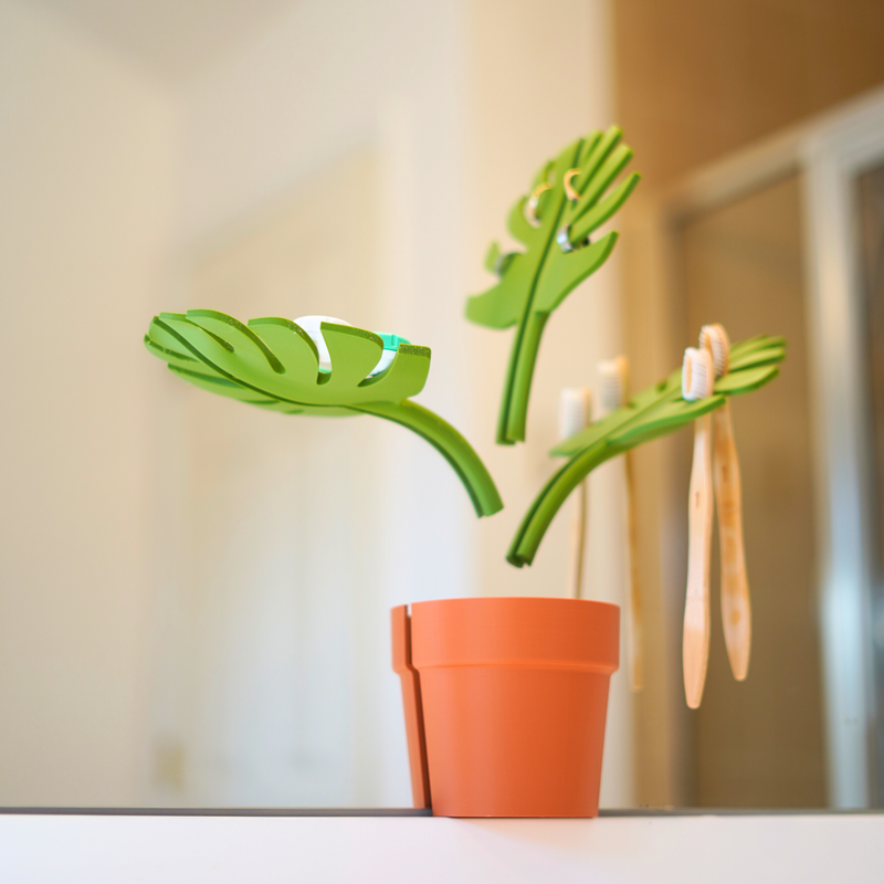 Monstera Spiegelmontierter Badezimmer-Organizer - Platzsparend mit Stilvollem Design Mivoza Deutschland