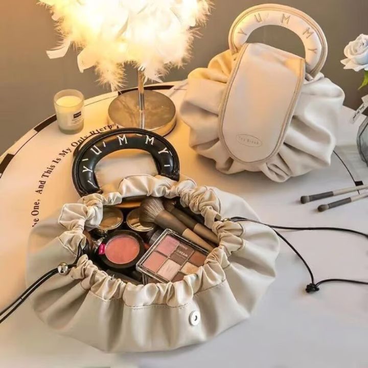 Kompakte Make-up-Tasche mit Kordelzug – Elegante Aufbewahrung für Reisen und Alltag Mivoza Deutschland